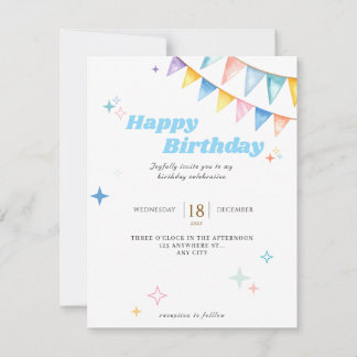 Correspondance Carte de voeux d'anniversaire personnalisée pour l
