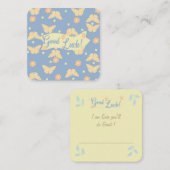 Correspondance Carte de vœux de bonne chance : (Devant / Derrière)