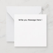 Correspondance Carte de vœux de fête Eid Mubarak (Dos)