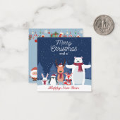 Correspondance Carte de vœux de Joyeux Noël (Devant/Arrière en situation)