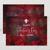 Correspondance Carte de vœux de la Saint-Valentin (Devant / Derrière)