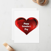 Correspondance Carte de vœux de la Saint-Valentin (Devant/Arrière en situation)