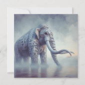 Correspondance Carte de voeux de mammouth ondulé (Devant)