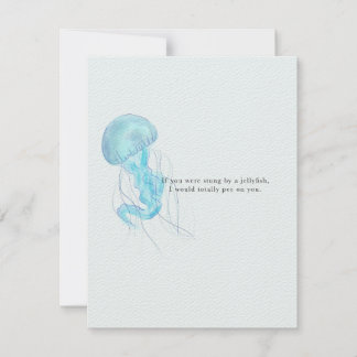 Correspondance Carte de voeux de méduse mignonne et drôle