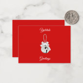Correspondance Carte de vœux de Noël (Devant/Arrière en situation)