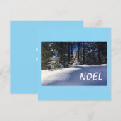 Correspondance Carte de vœux de Noël (Devant / Derrière)