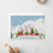 Correspondance Carte de voeux de Noël (Devant/Arrière en situation)