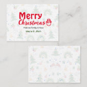 Correspondance Carte de voeux de Noël (Devant / Derrière)