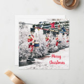 Correspondance Carte de vœux de Noël à plat (Devant/Arrière en situation)