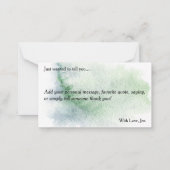 Correspondance Carte de vœux de Noël avec Nativité (Dos)