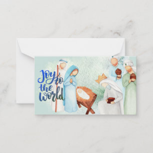 Correspondance Carte de vœux de Noël Joy To The World