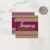 Correspondance Carte de vœux de Noël Mini Douce (Devant/Arrière en situation)