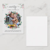 Correspondance Carte de vœux de Noël moderne (Devant / Derrière)