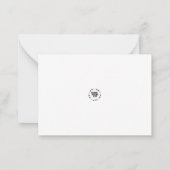 Correspondance Carte de vœux de paysage d'hiver à l'aquarelle (Dos)