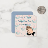 Correspondance Carte de vœux de rétablissement (Devant/Arrière en situation)