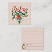 Correspondance Carte de vœux de saison (Devant / Derrière)