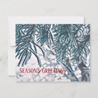 Correspondance Carte de vœux de saison hivernale