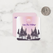 Correspondance Carte de vœux de scène de nature (Devant/Arrière en situation)