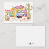 Correspondance Carte de vœux Désert Wanderlust (Devant / Derrière)