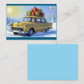 Correspondance Carte de vœux du Père Noël Oldtimer (Devant / Derrière)