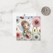 Correspondance Carte de vœux Fantastique de Fée (Devant/Arrière en situation)