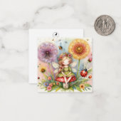 Correspondance Carte de vœux Fantastique de Fée (Devant/Arrière en situation)