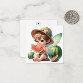Correspondance Carte de vœux Fantastique Fée (Devant/Arrière en situation)
