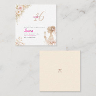 Correspondance Carte de vœux Fleur Rêveuse Douce pour un annivers