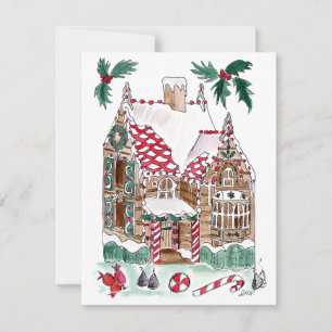 Correspondance Carte de vœux Gingerbread - Enveloppe vierge à l'i