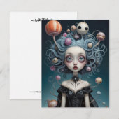 Correspondance Carte de vœux Halloween (Devant / Derrière)