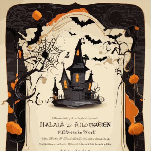 Correspondance Carte de voeux Halloween