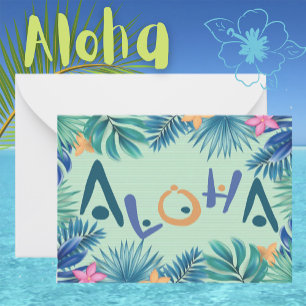 Correspondance Carte de voeux Hawaiian Aloha
