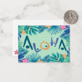 Correspondance Carte de voeux Hawaiian Aloha (Devant/Arrière en situation)