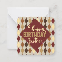 Carte de vœux Joyeux Anniversaire Frère