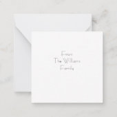 Correspondance Carte de vœux Joyeux Noël Oiseau Mignon (Dos)