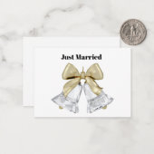 Correspondance Carte de Vœux 'Juste Mariés' (Devant/Arrière en situation)