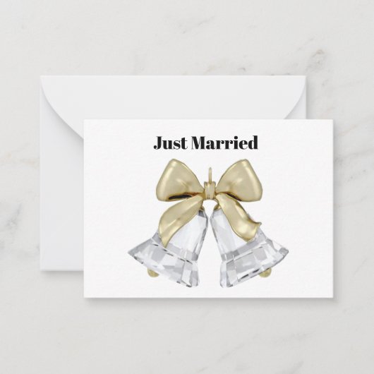 Correspondance Carte de Vœux 'Juste Mariés' (Devant)