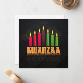 Correspondance Carte de voeux Kwanzaa (Devant/Arrière en situation)