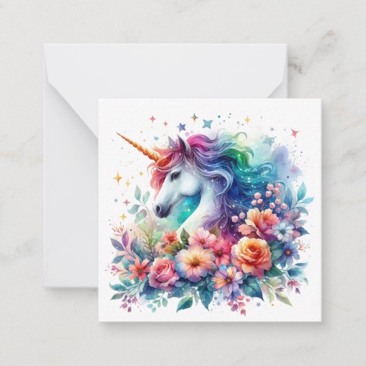 Correspondance Carte de vœux Licorne (Devant)