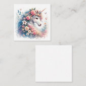 Correspondance Carte de vœux Licorne (Devant / Derrière)