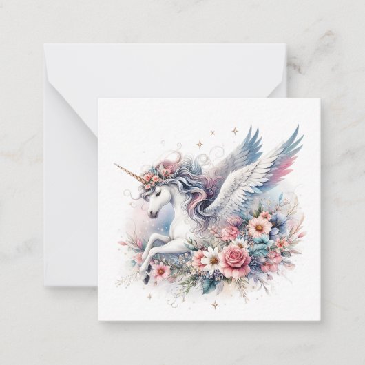 Correspondance Carte de vœux Licorne (Devant)