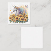 Correspondance Carte de vœux Licorne (Devant / Derrière)