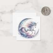 Correspondance Carte de vœux Licorne (Devant/Arrière en situation)