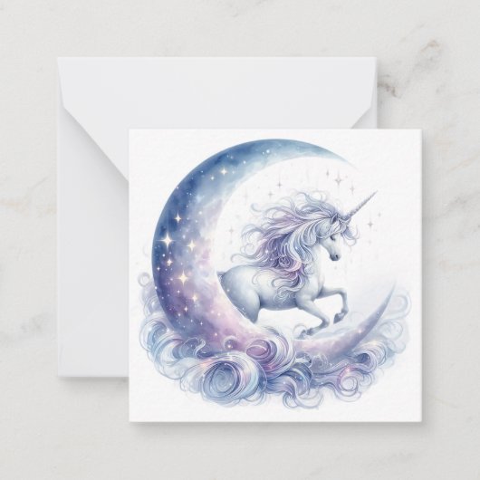 Correspondance Carte de vœux Licorne (Devant)