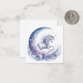 Correspondance Carte de vœux Licorne (Devant/Arrière en situation)