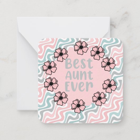 Correspondance Carte de vœux Meilleure Tante (Devant)