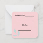 Correspondance Carte de vœux Meilleure Tante (Dos)