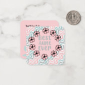 Correspondance Carte de vœux Meilleure Tante (Devant/Arrière en situation)