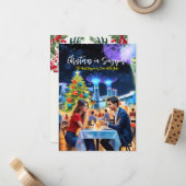 Correspondance Carte de vœux « Noël à Singapour » (Devant/Arrière en situation)