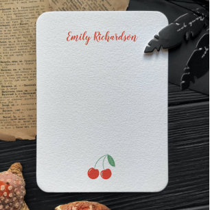 Correspondance Carte de vœux personnalisée à la cerise sucrée